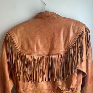 Amazing Vintage Fringe Leather Jacket